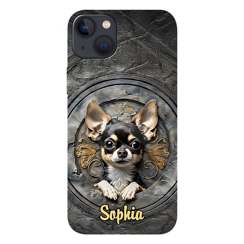 Adorable Chihuahua - Coque de téléphone personnalisée avec imprimé intégral