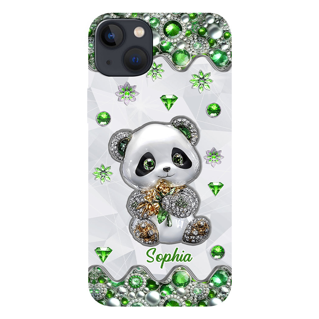 Juste une fille qui aime les pandas - Coque de téléphone personnalisée avec impression intégrale « Amoureuse des pandas »