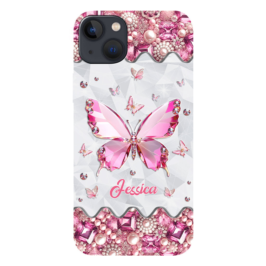 Love Butterfies - Coque de téléphone personnalisée avec imprimé papillon intégral