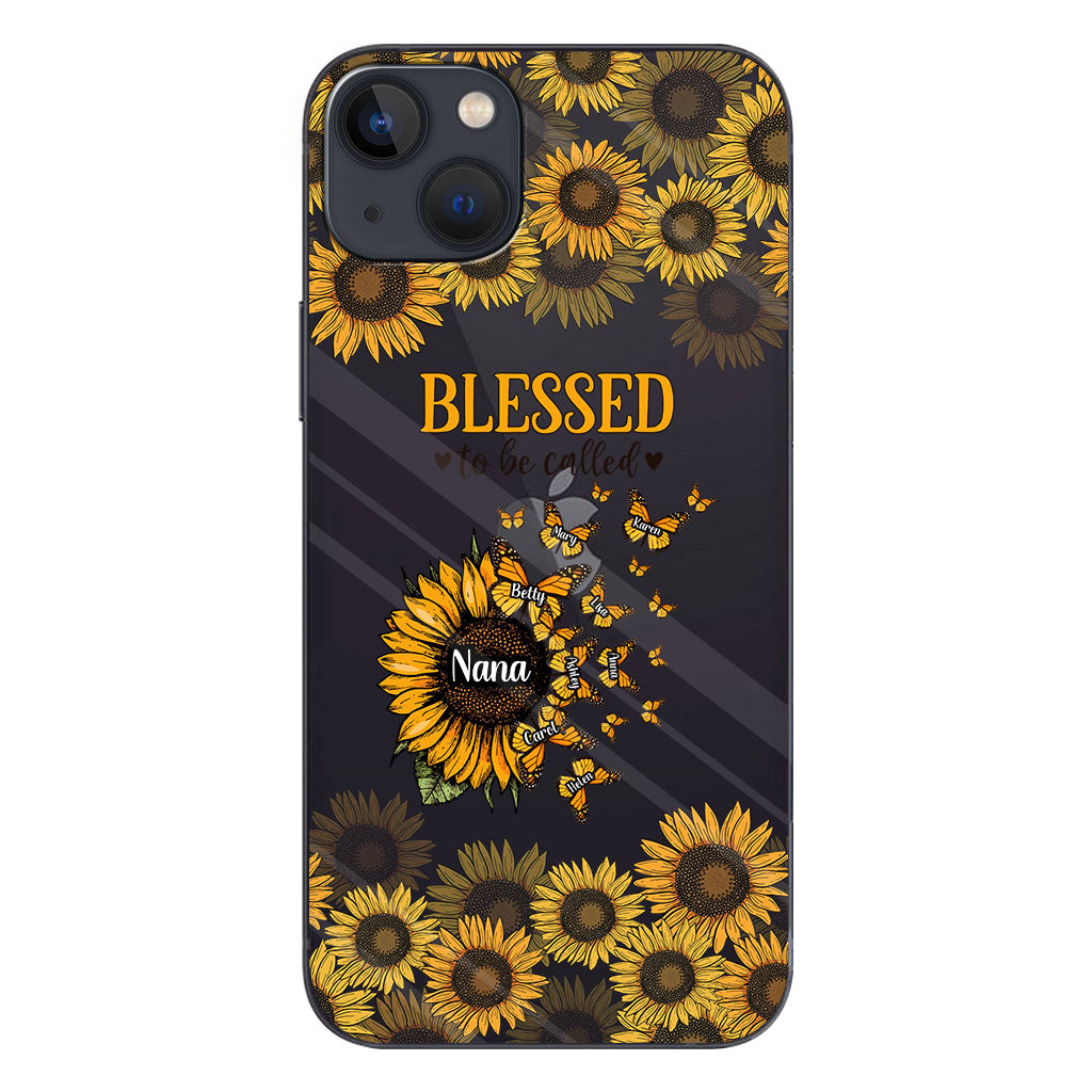 Magnifique tournesol - Cadeau pour grand-mère, maman - Coque de téléphone transparente personnalisée