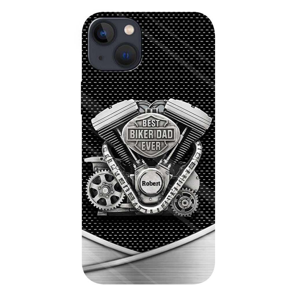 Best Dad Ever - Personalized Biker Full Print Phone Case