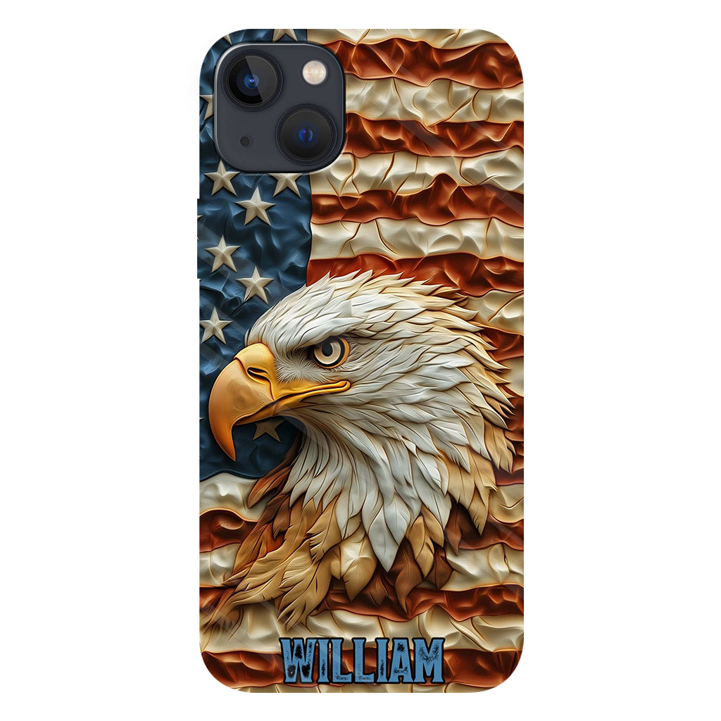 Strong Eagle - Coque de téléphone personnalisée avec aigle à tête blanche et impression intégrale