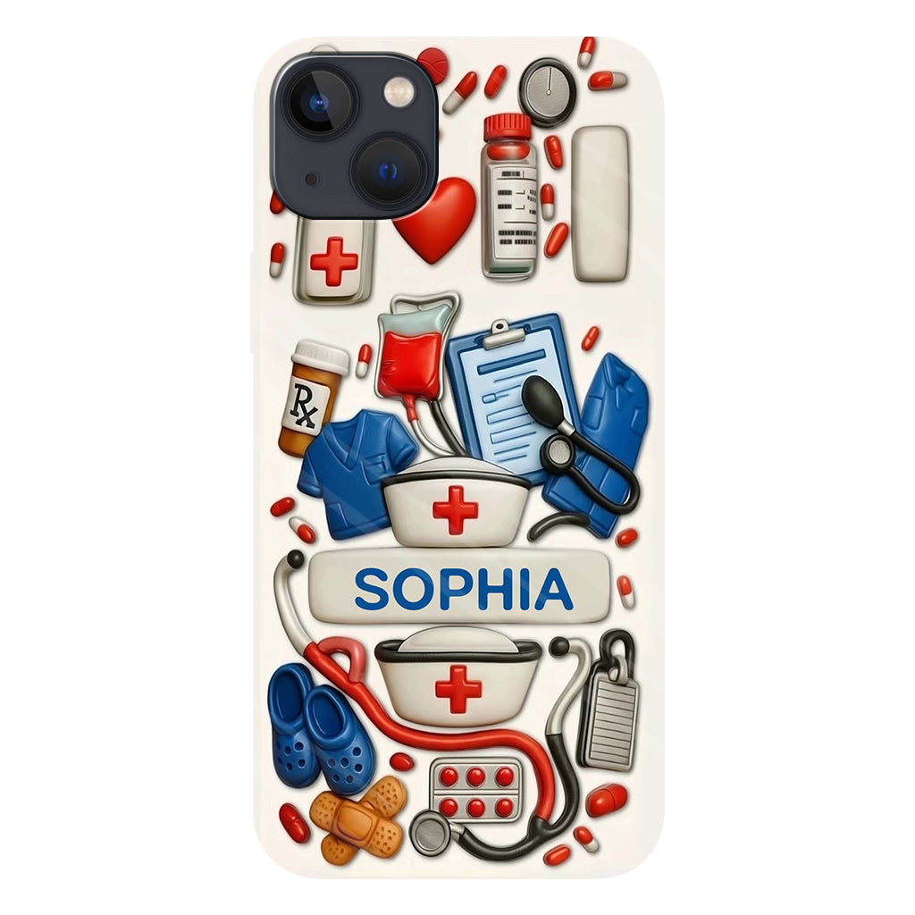 Nurses Are The Heart Of Healthcare - Personalized Nurse Full Print Phone Case