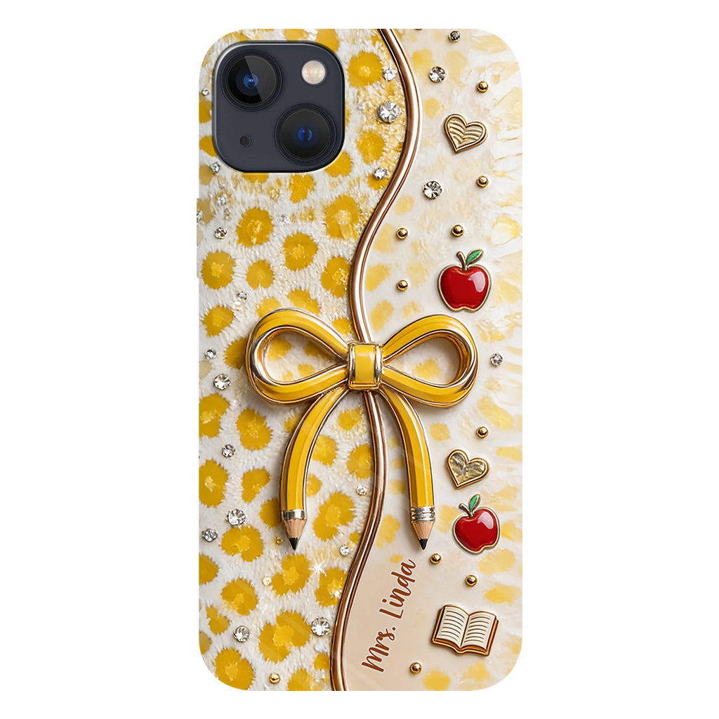 Back To School - Personalized Teacher Full Print Phone Case
