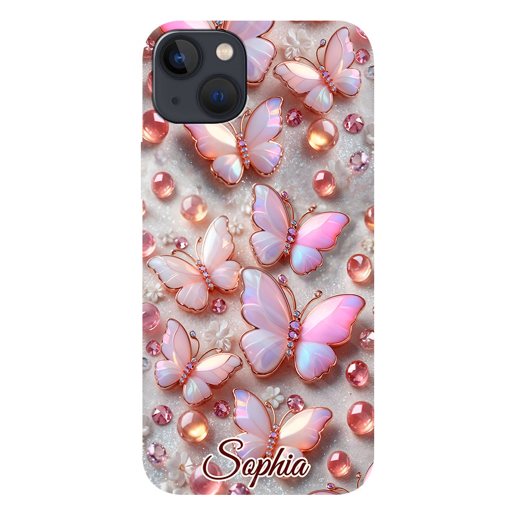 Stunning Butterflies - Personalized Butterfly Full Print Phone Case
