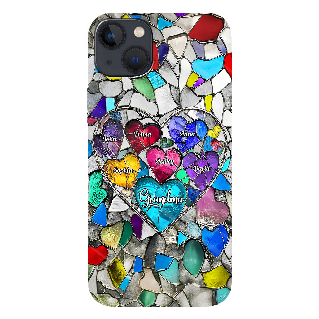 Grandma's Mom's Sweethearts - Personalized Grandma Full Print Phone Case