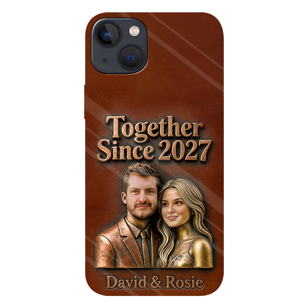 Ensemble depuis toujours - Coque de téléphone personnalisée avec photo pour couple - Impression intégrale