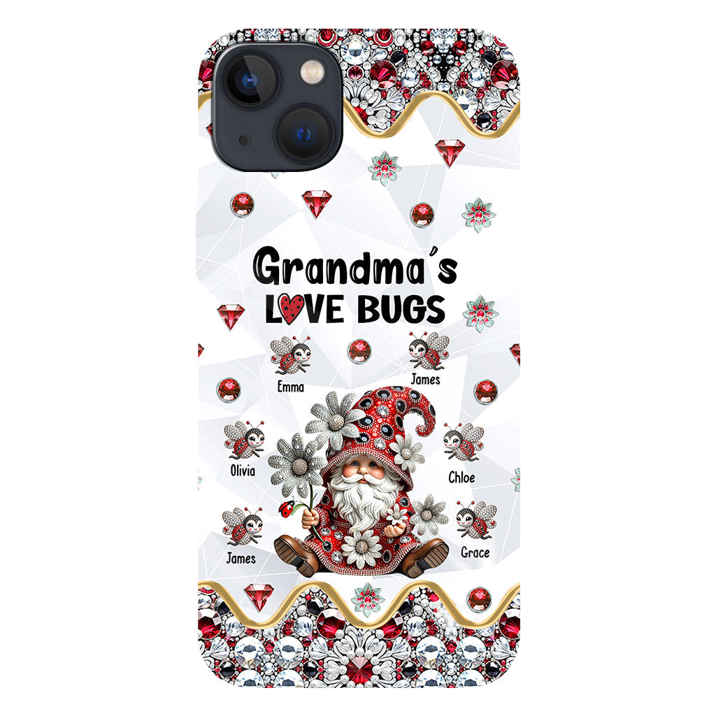 Grandma's Love Bugs - Personalized Grandma Full Print Phone Case