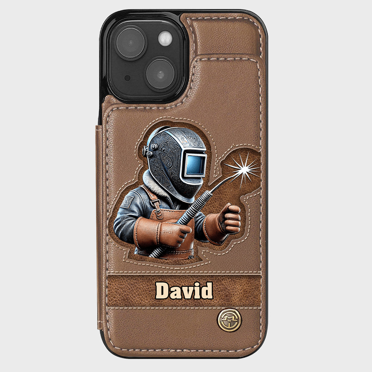 Strong Ones Become Welder - Personalized Welder Wallet Phone Case