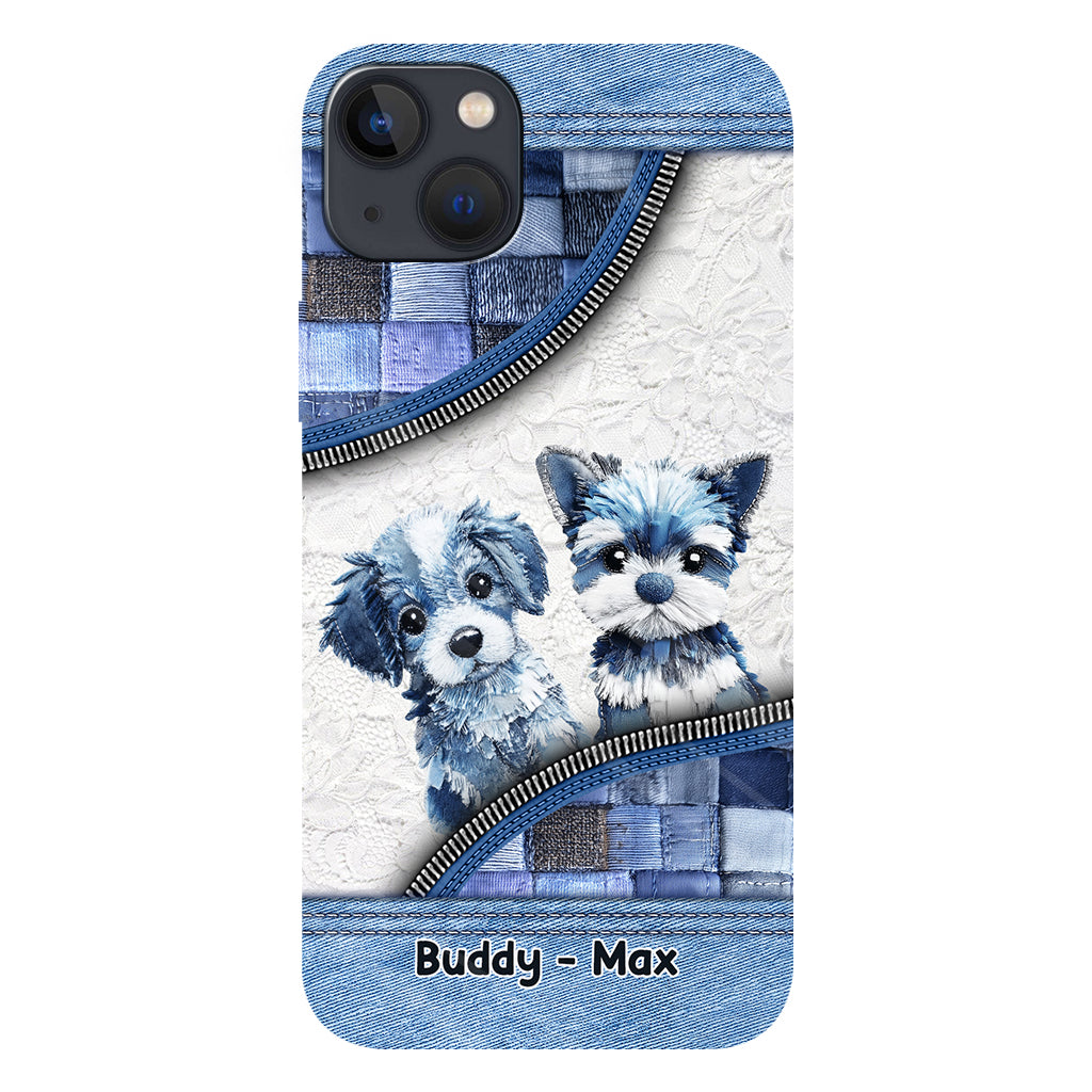 Coque de téléphone personnalisée avec imprimé chien mignon