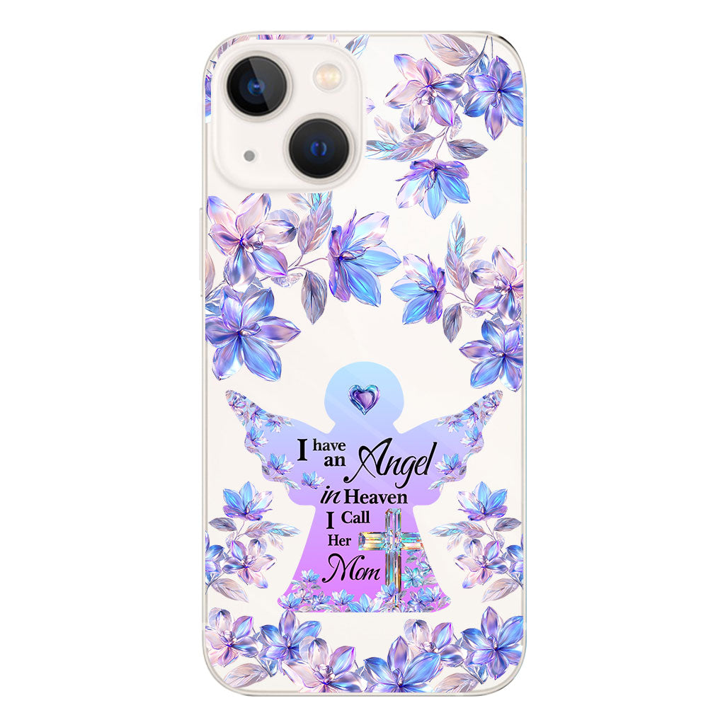 Angel In Heaven - Personalized Memorial Clear Phone Case