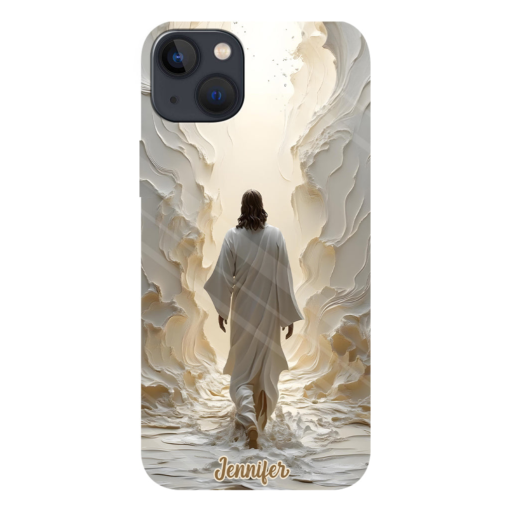 Marchez avec Dieu - Coque de téléphone personnalisée avec impression chrétienne intégrale
