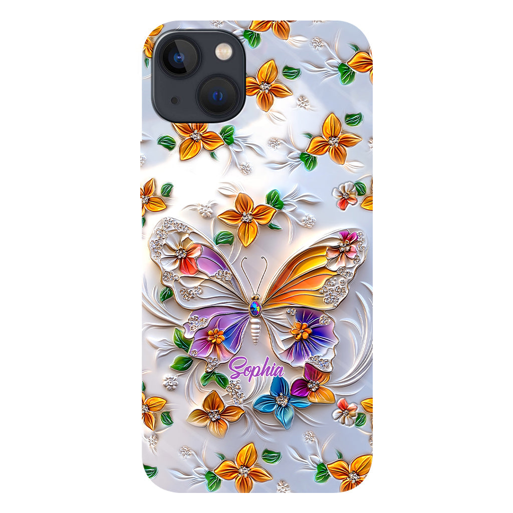 Stunning Butterfly Bee Dragonfly - Personalized Butterfly Full Print Phone Case