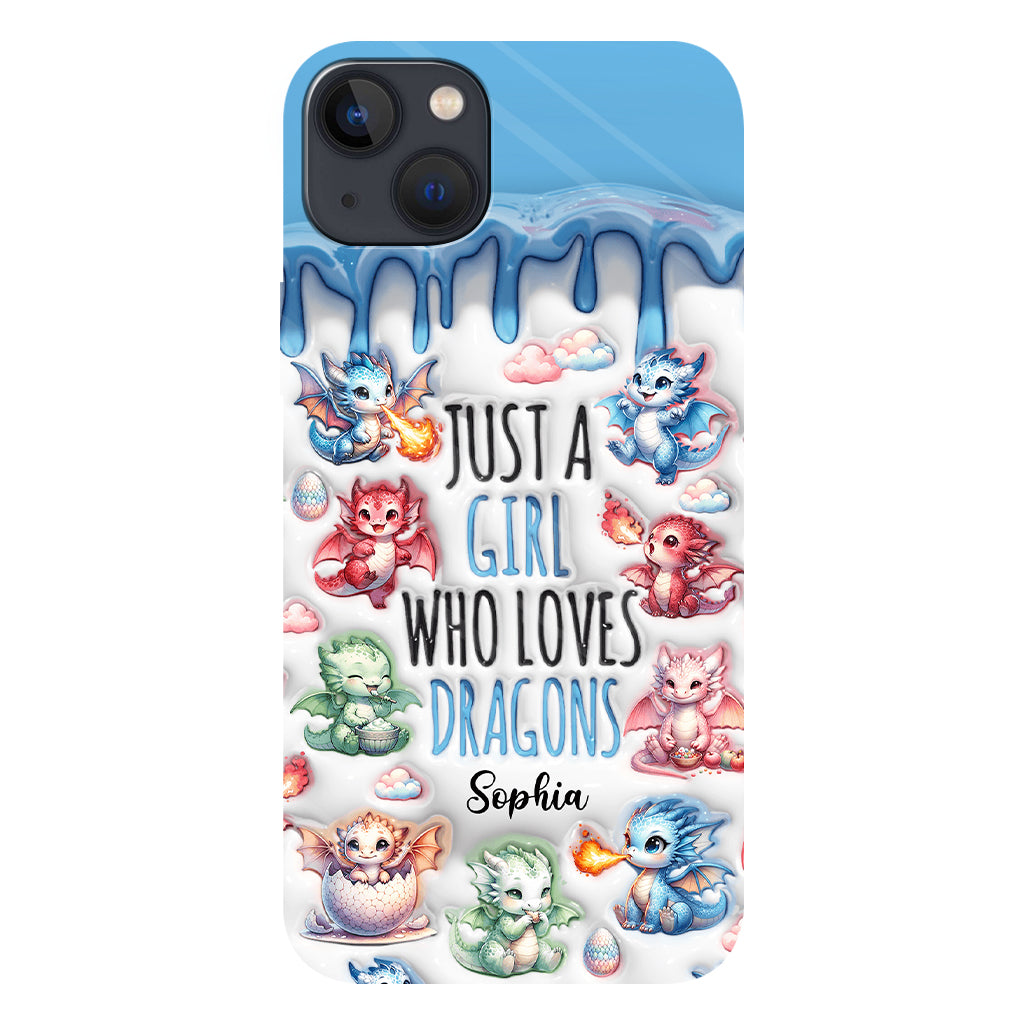 Just A Girl Who Loves Dragons - Personalized Dragon Full Print Phone Case