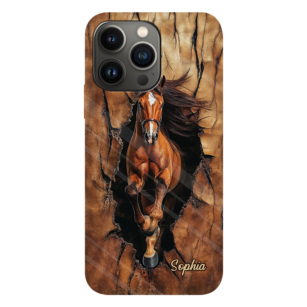 Horse Lovers - Personalized Horse Full Print Phone Case