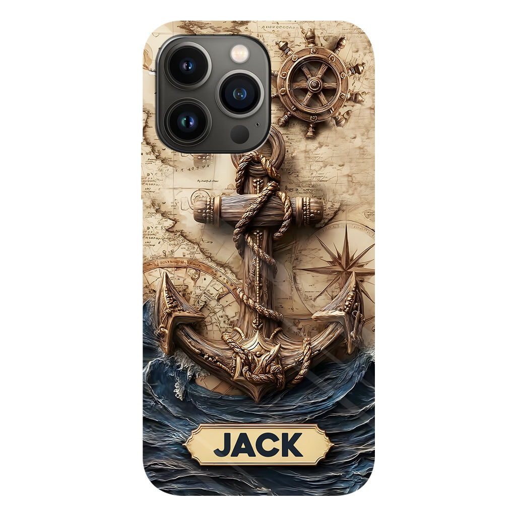 Fier marin - Coque de téléphone personnalisée avec impression intégrale sur le thème de la navigation