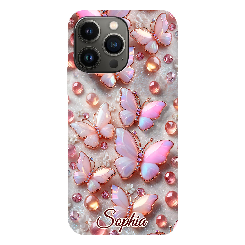 Stunning Butterflies - Personalized Butterfly Full Print Phone Case