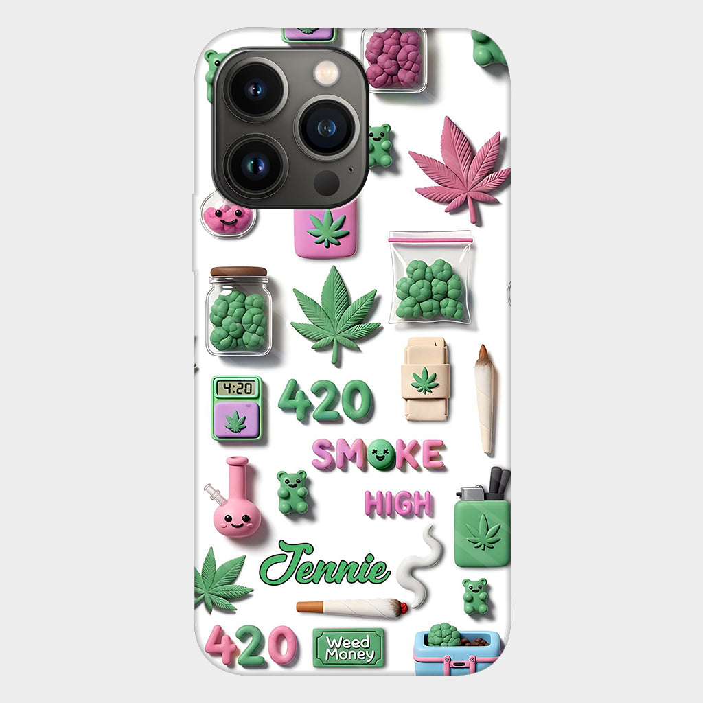 Stoner Chic - Personalized Weed Full Print Phone Case