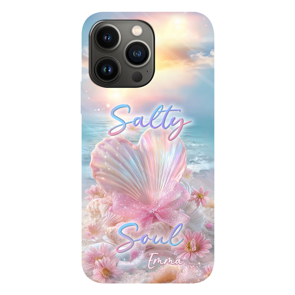 Salty Soul - Coque de téléphone personnalisée pour amoureux de la mer avec impression intégrale