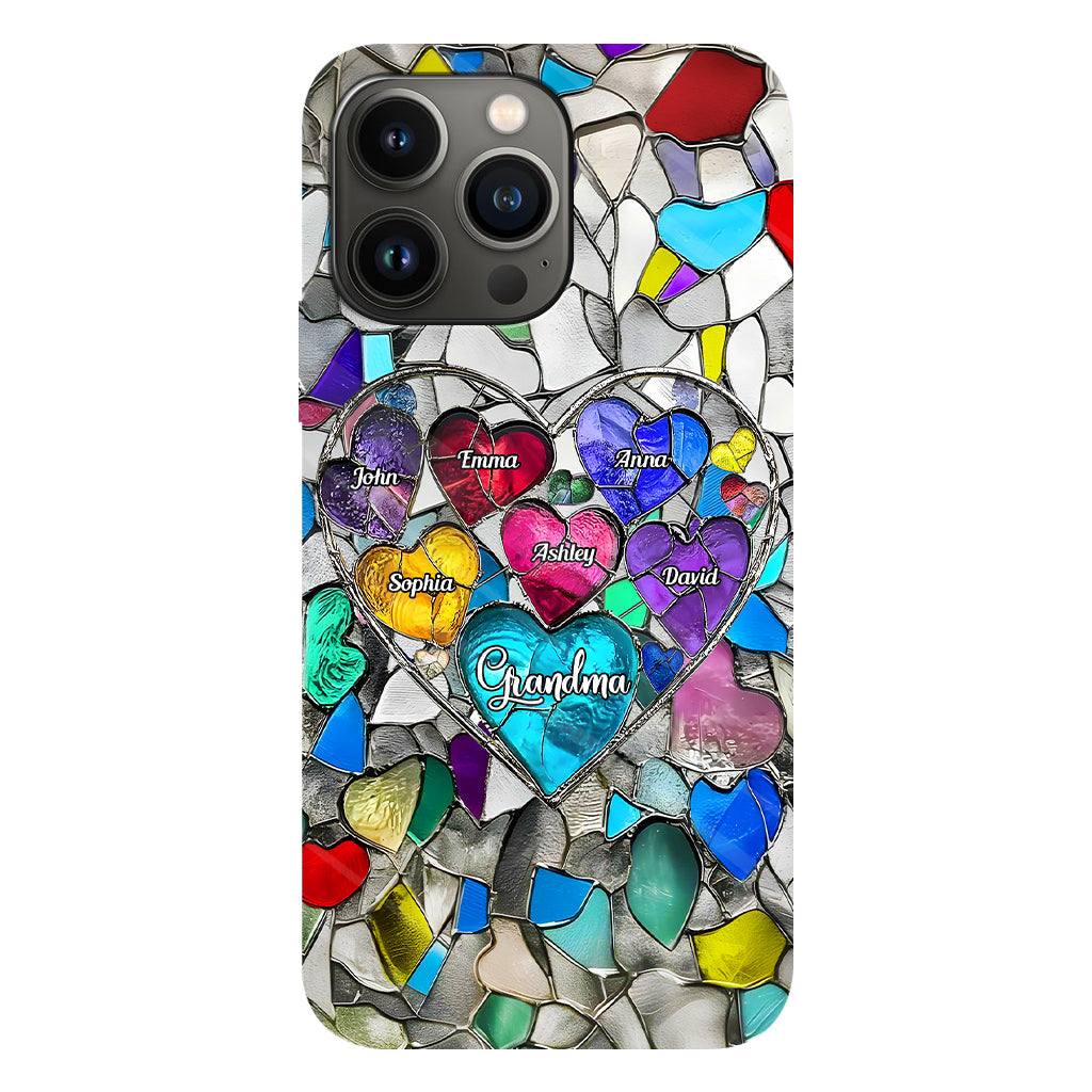 Grandma's Mom's Sweethearts - Personalized Grandma Full Print Phone Case