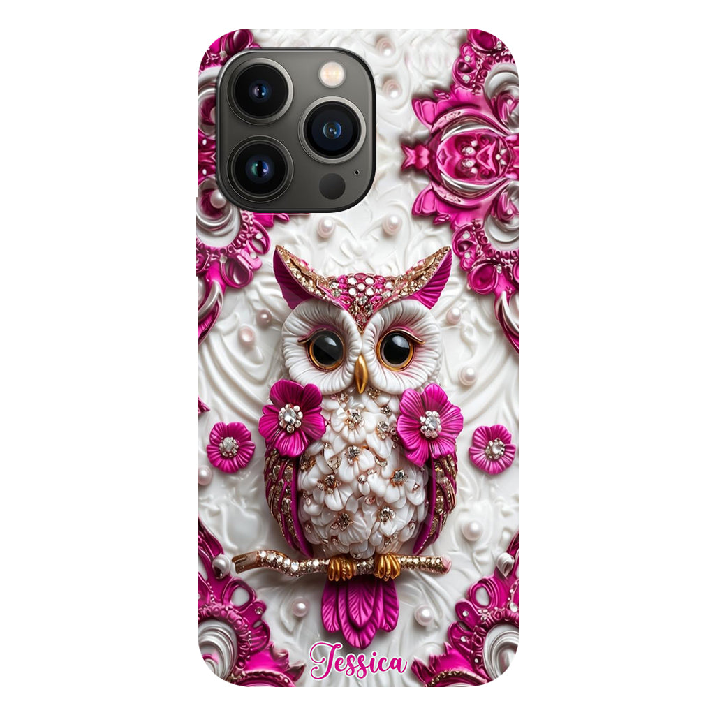 Magic Owl - Personalized Owl Full Print Phone Case