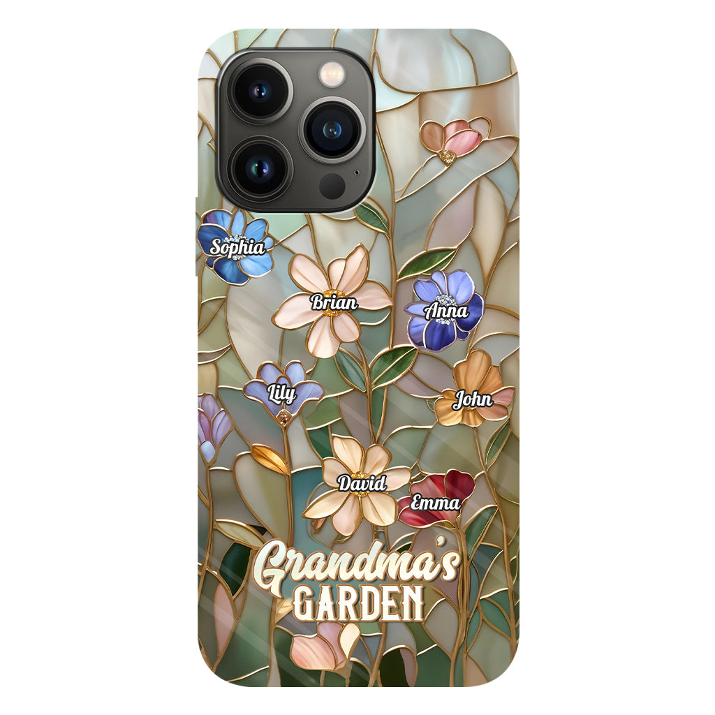 Coque de téléphone personnalisée « Le jardin de grand-mère » avec impression intégrale