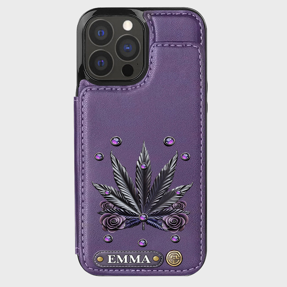 Beautiful Marijuanas - Personalized Weed Wallet Phone Case