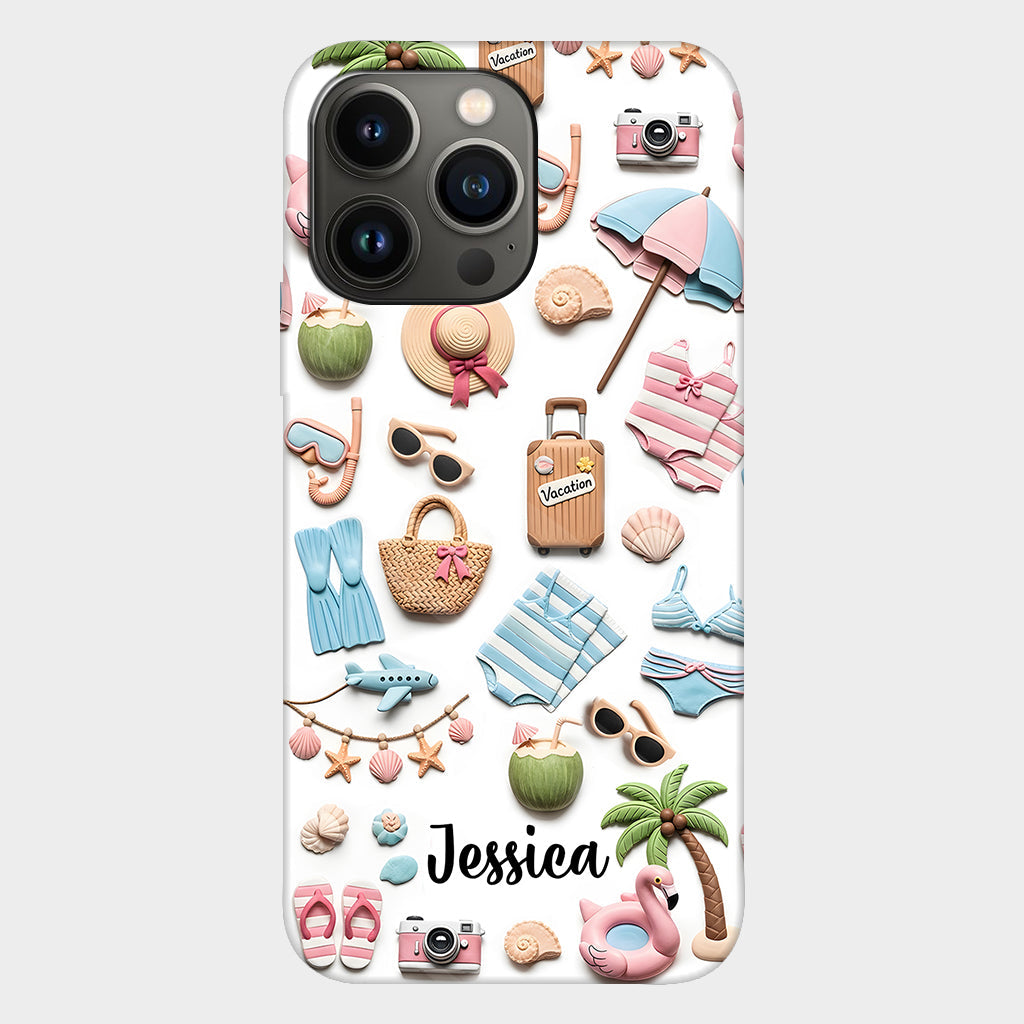 Beach Lovin' Girl - Personalized Sea Lover Full Print Phone Case