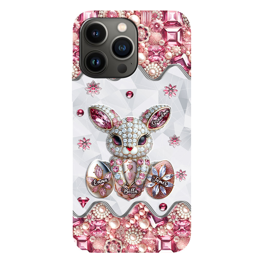 Coque de téléphone personnalisée « Lapin de Pâques - Mamie » avec impression intégrale