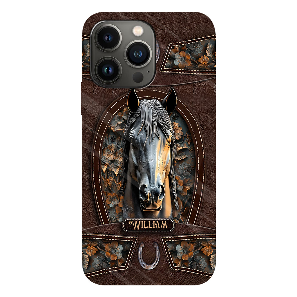 Love Horse - Personalized Horse Full Print Phone Case