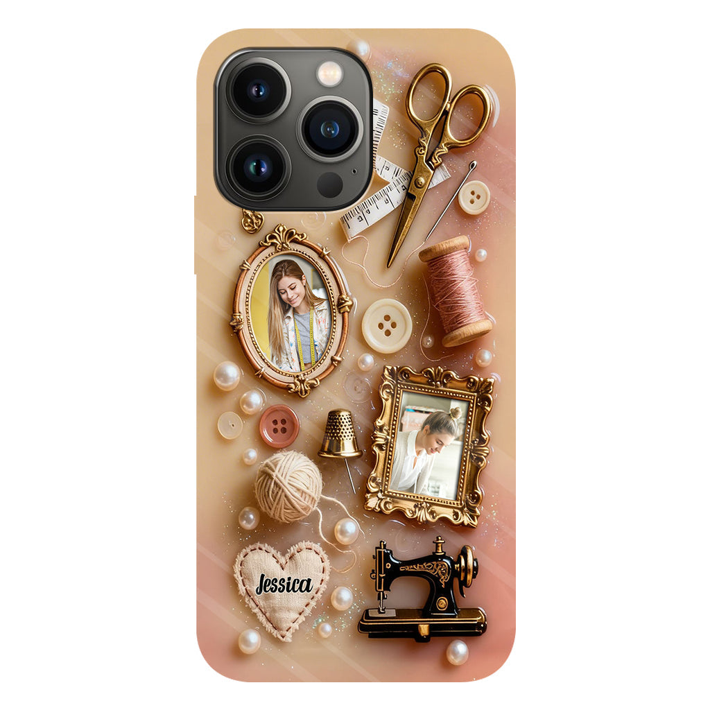 Coque de téléphone personnalisée « Couture » ​​avec imprimé intégral