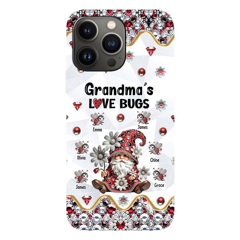 Grandma's Love Bugs - Personalized Grandma Full Print Phone Case