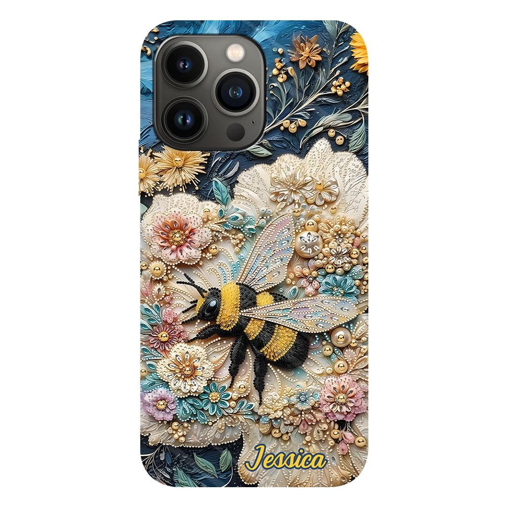 Soyez gentils - Coque de téléphone personnalisée avec motif abeille