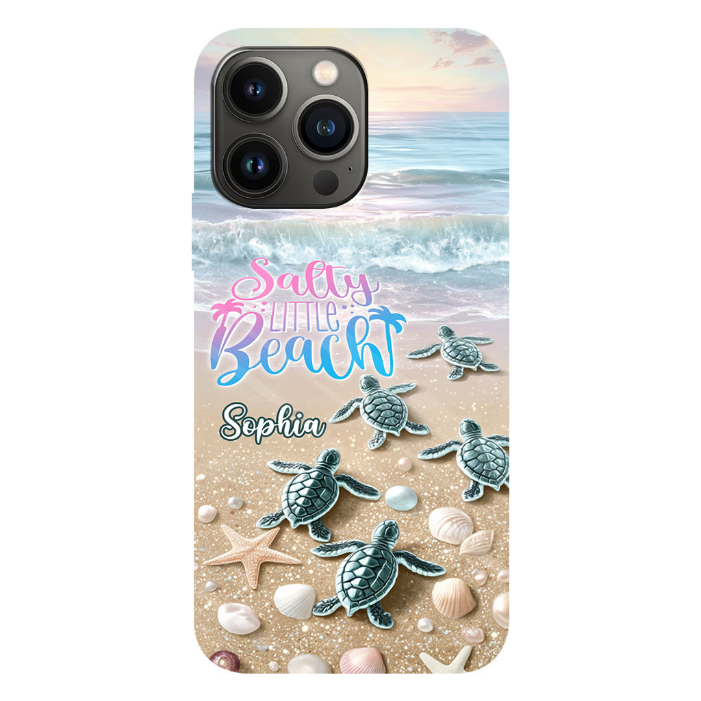 Salty Lil Beach - Coque de téléphone personnalisée pour amoureux de la mer avec impression intégrale