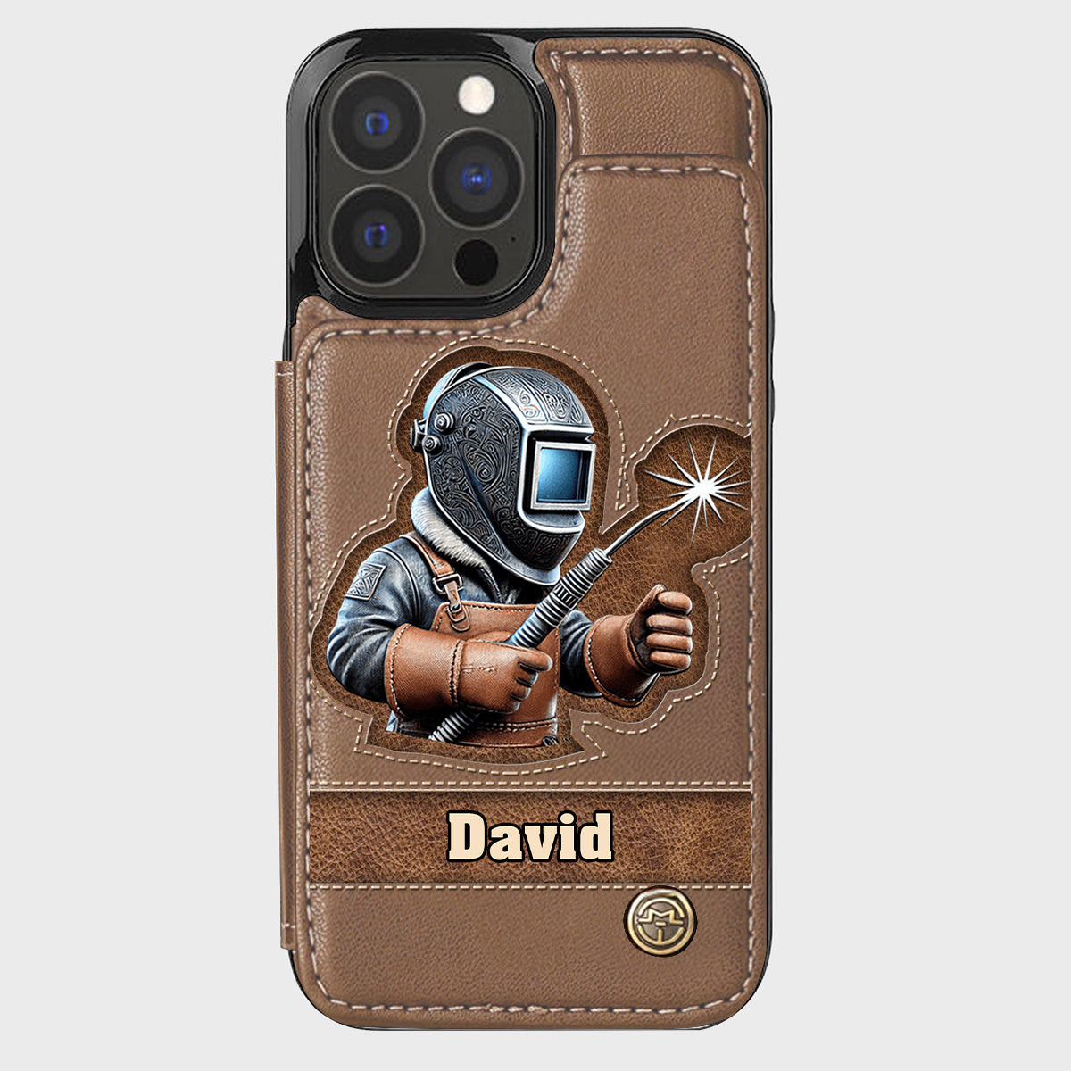 Strong Ones Become Welder - Personalized Welder Wallet Phone Case