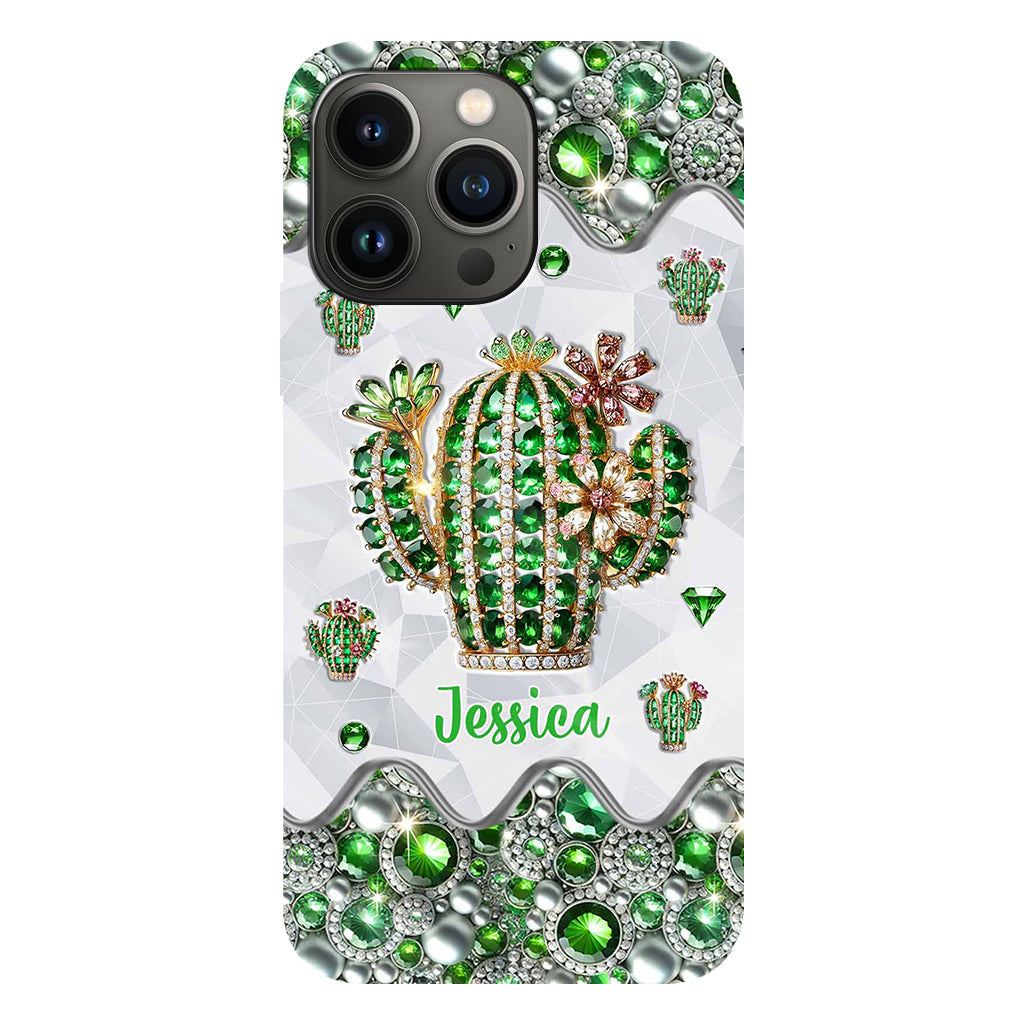 Coque de téléphone personnalisée « Love Cactus » avec motif cactus intégral