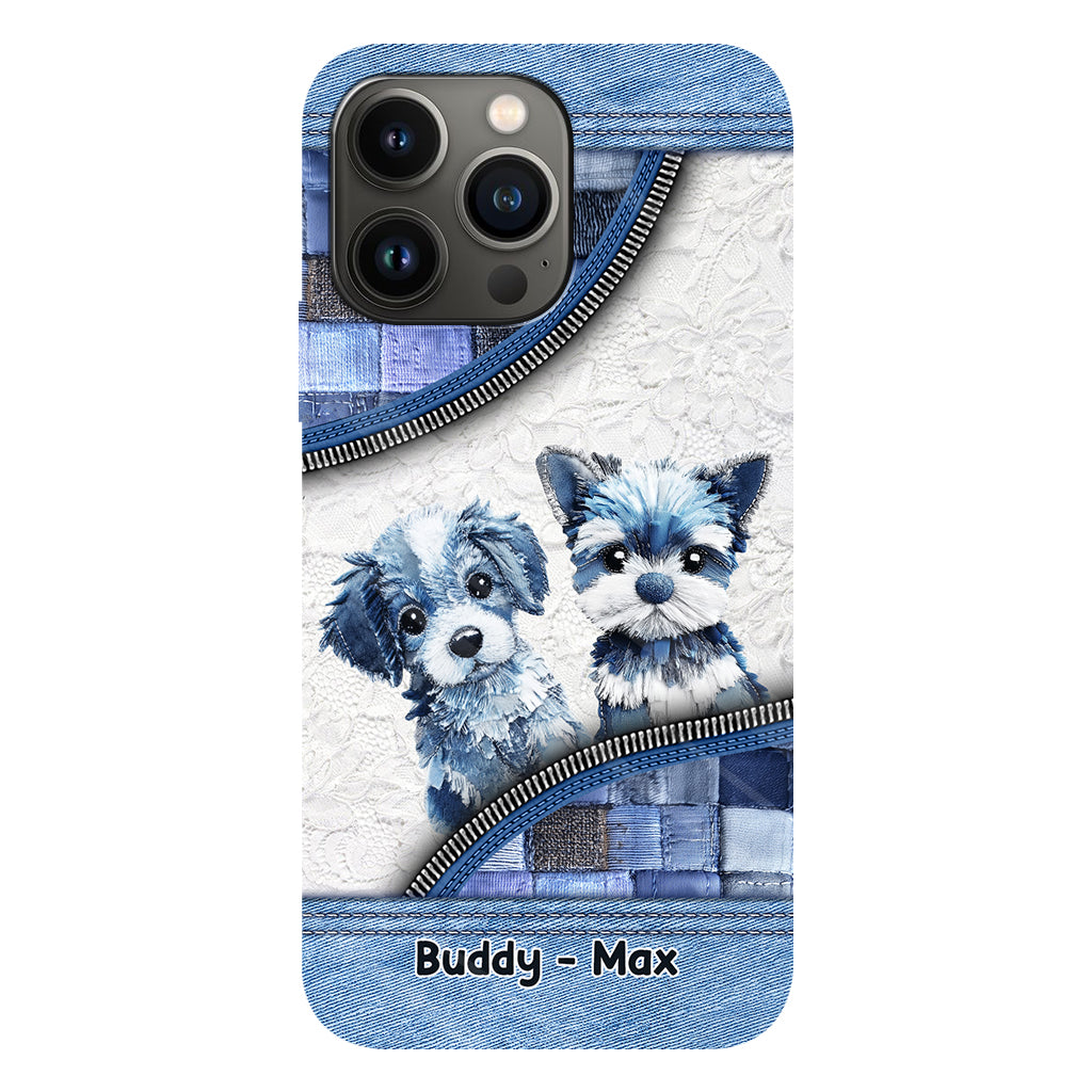 Coque de téléphone personnalisée avec imprimé chien mignon