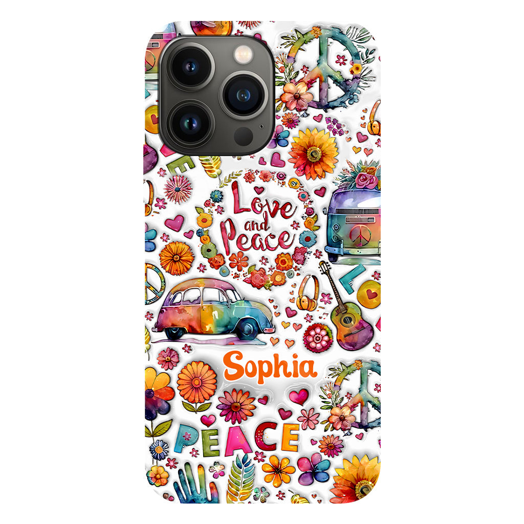 Coque de téléphone personnalisée Hippie Soul - Motif hippie intégral
