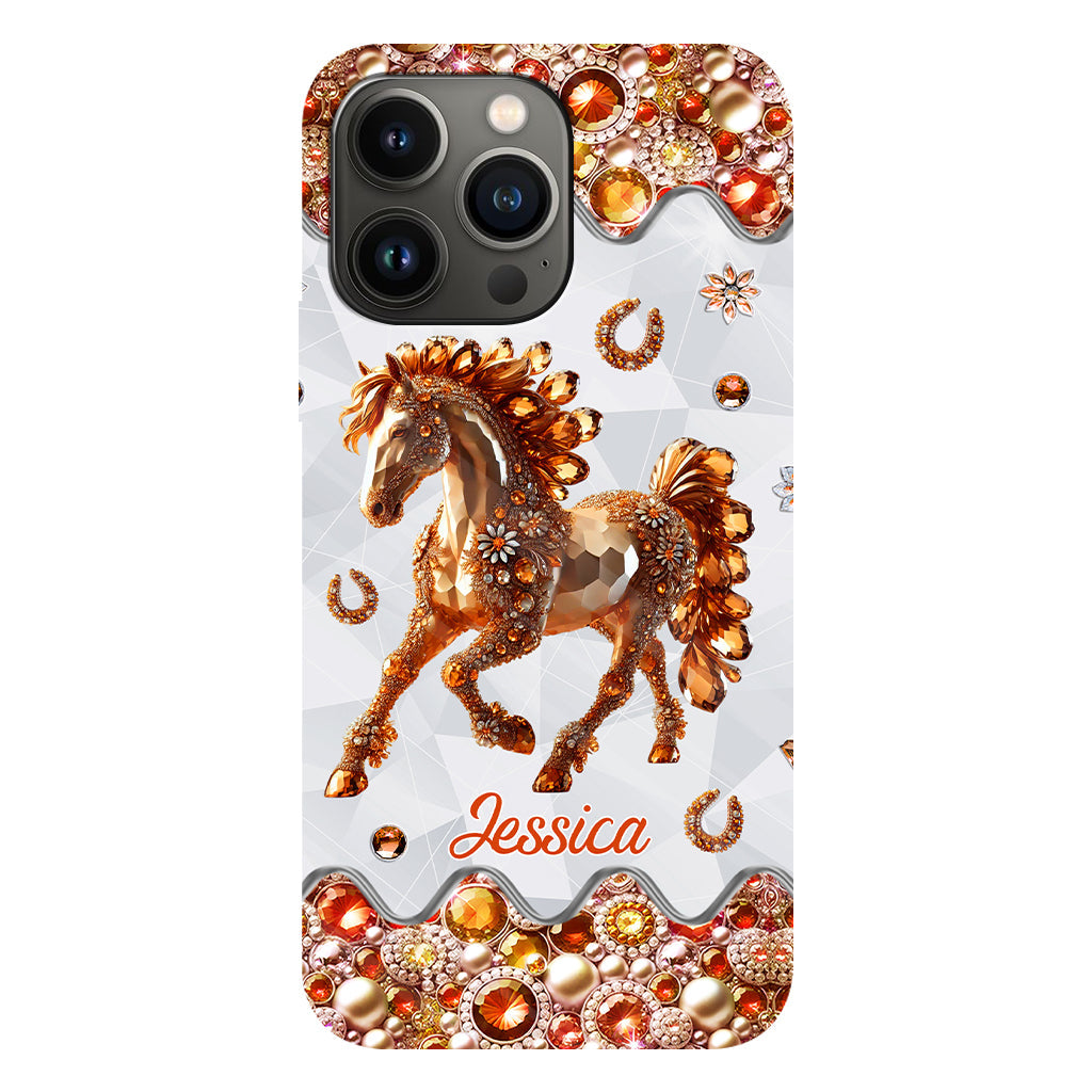 Just A Girl Who Loves Horses - Personalized Horse Full Print Phone Case