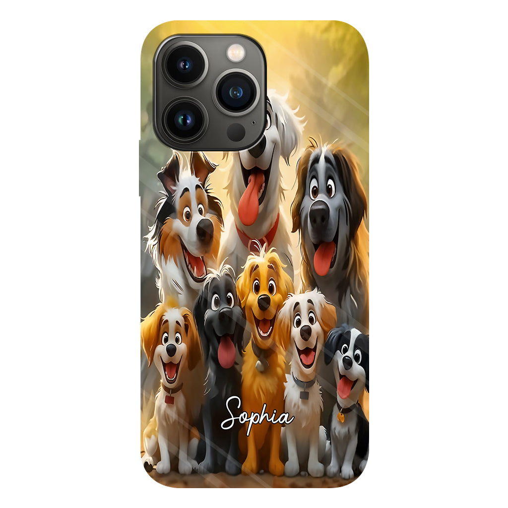 Juste une fille qui aime les chiens - Coque de téléphone personnalisée avec impression intégrale de chien