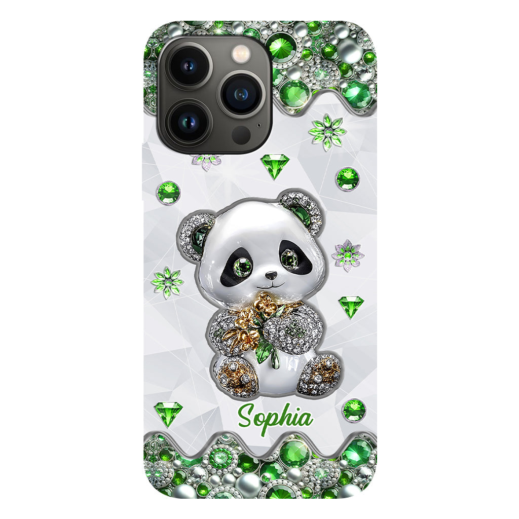 Juste une fille qui aime les pandas - Coque de téléphone personnalisée avec impression intégrale « Amoureuse des pandas »