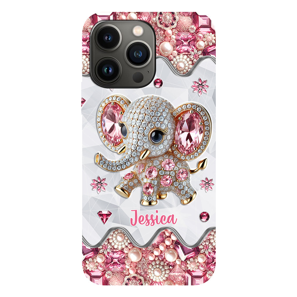 Just A Girl Who Loves Elephants - Personalized Elephant Full Print Phone Case