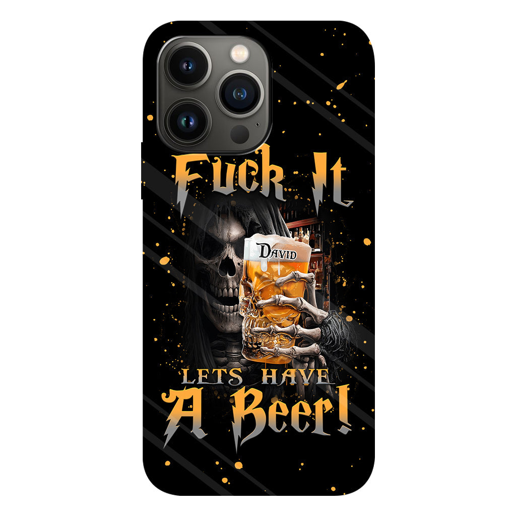 Let's Have A Beer - Personalized Beer Full Print Phone Case