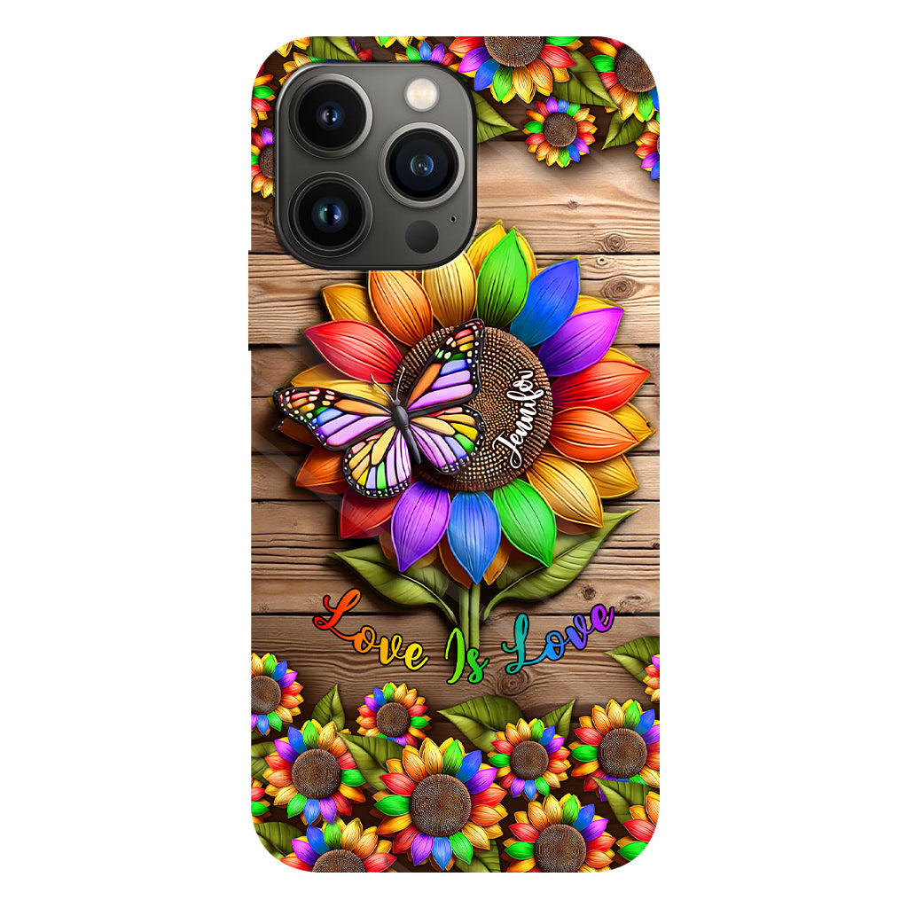 Love Is Love - Personalized LGBT Support Full Print Phone Case