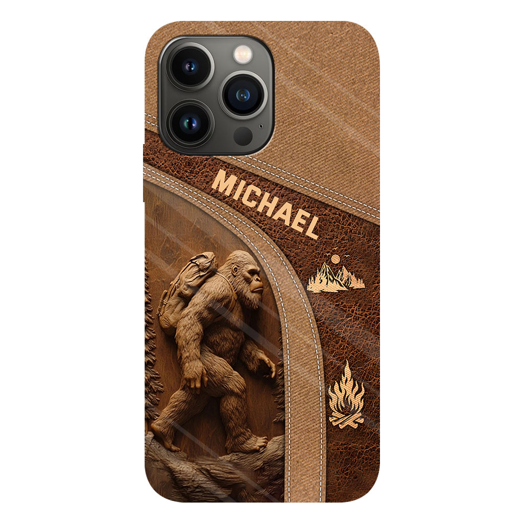 Sasquatch - Coque de téléphone personnalisée avec impression intégrale pour la randonnée