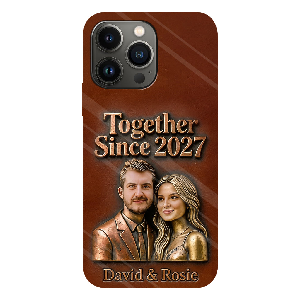 Ensemble depuis toujours - Coque de téléphone personnalisée avec photo pour couple - Impression intégrale