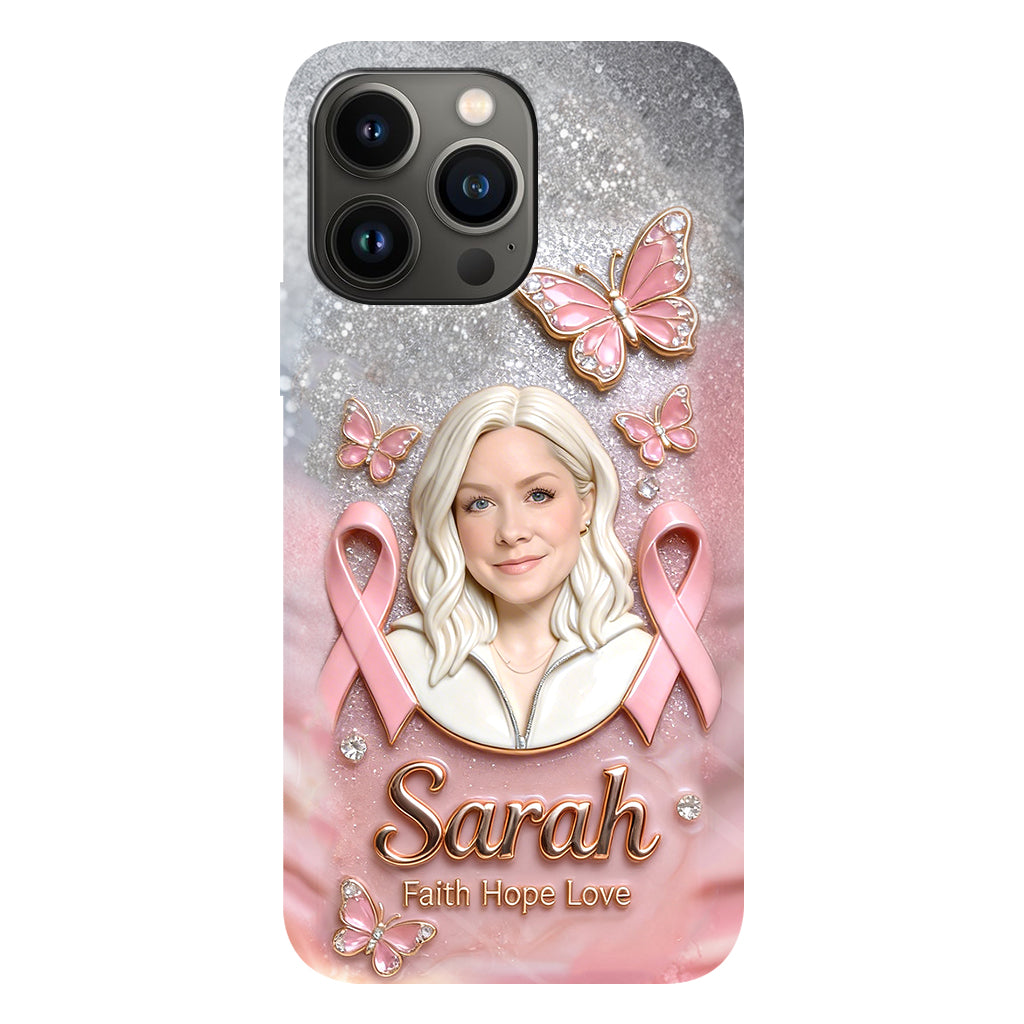 Custom Any Photo - Personalized Breast Cancer Awareness Full Print Phone Case