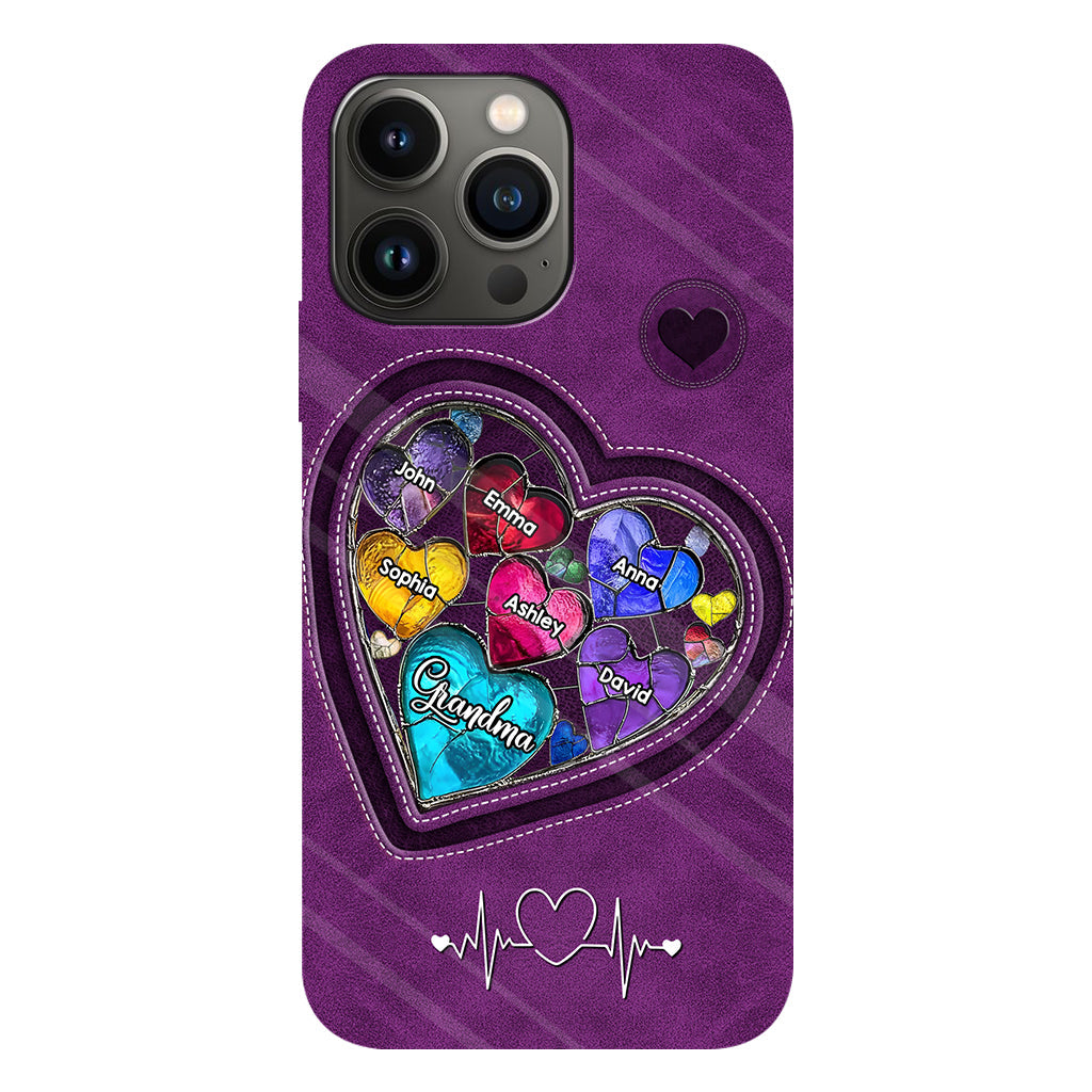 Les chéries de la maman de grand-mère - Coque de téléphone personnalisée avec impression intégrale « Grand-mère »