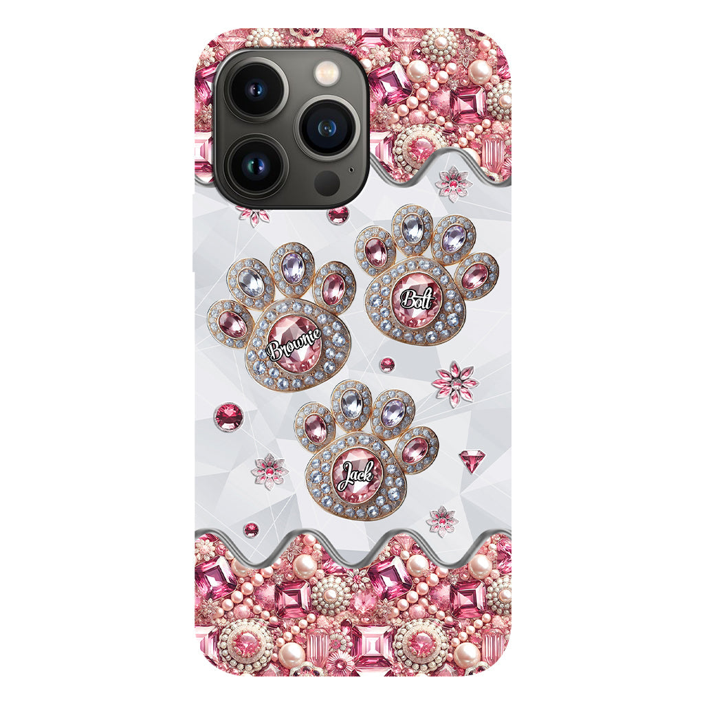 La vie est plus belle avec mes chiens - Coque de téléphone personnalisée avec impression intégrale de chien