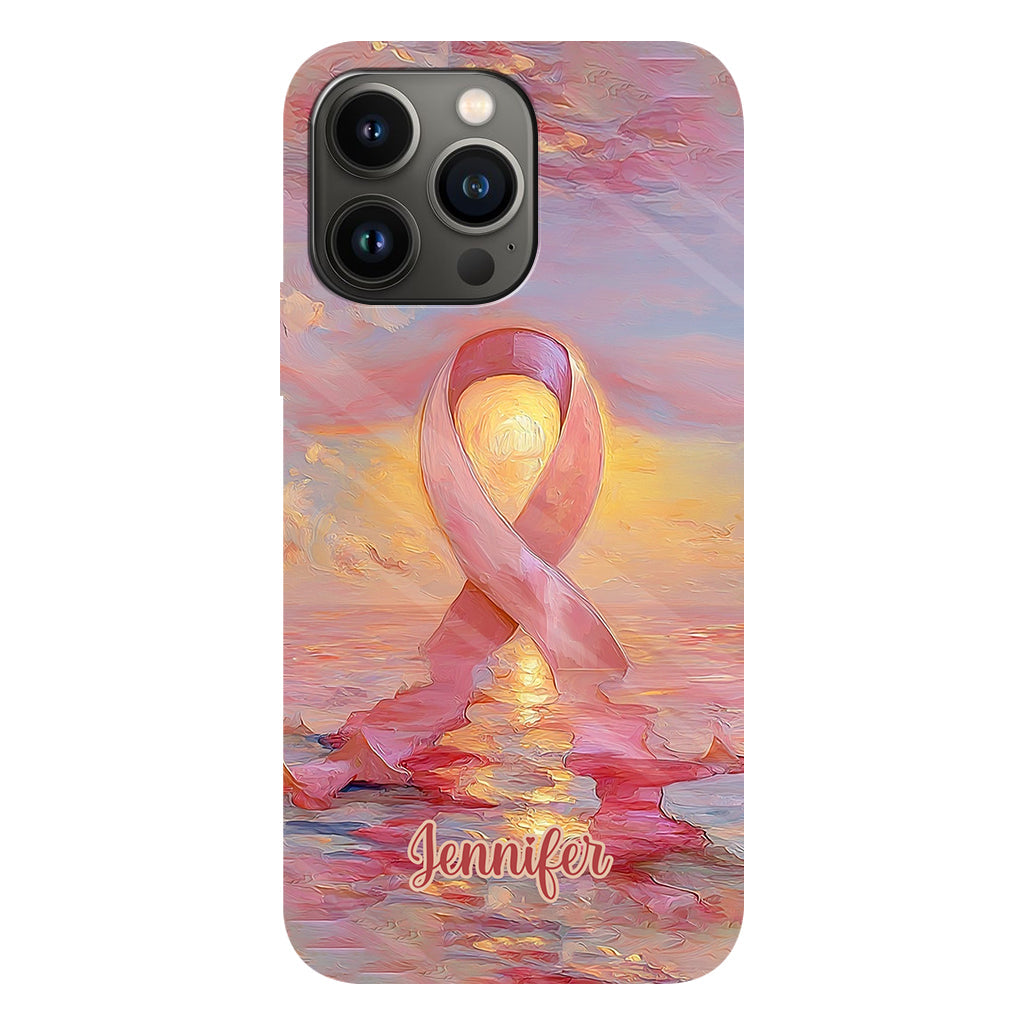 Guerrières fortes - Coque de téléphone personnalisée avec impression intégrale pour la sensibilisation au cancer du sein